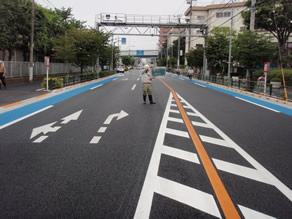 路面補修工事（5の14歩道改善）及び自転車道路整備工事（22五-千葉街道）